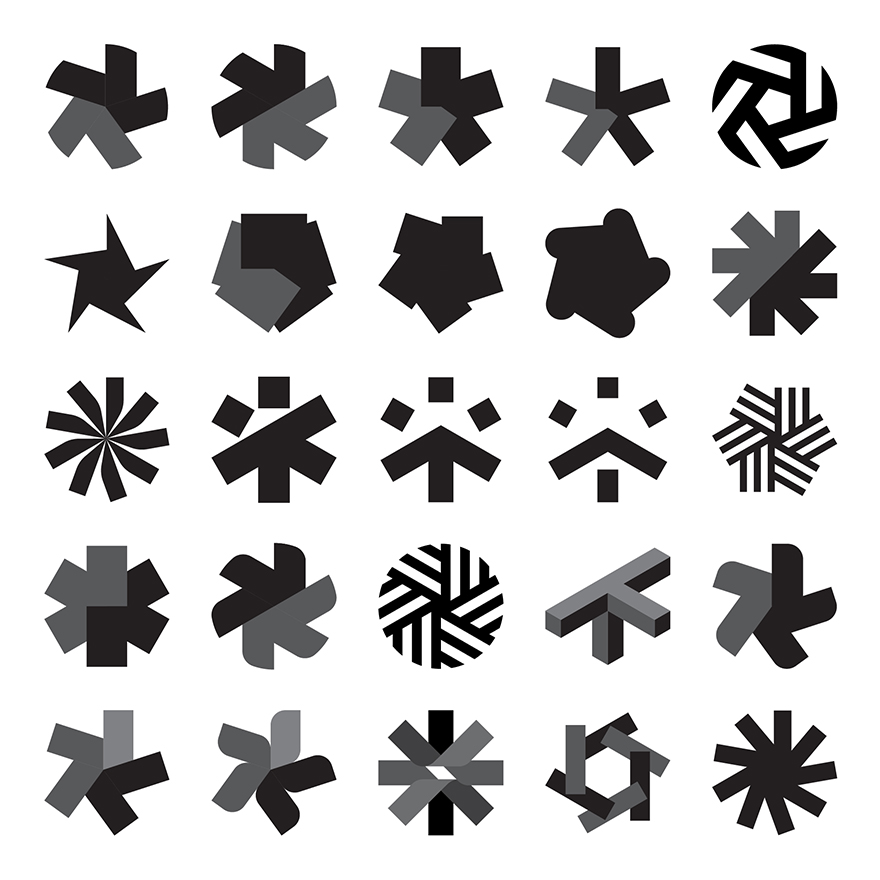 WISE asterisk logo ideation