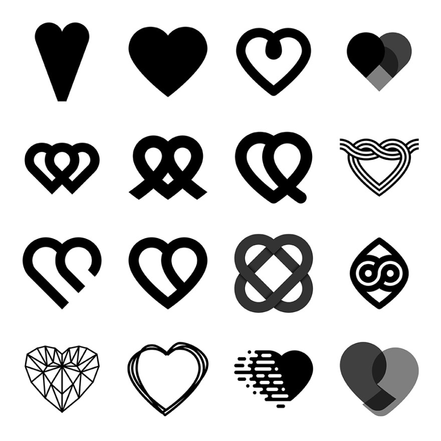 Some logomark sketches brainstormed in Illustrator