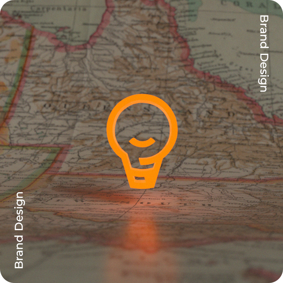 Find a Master Electrician logo rendered in three dimensions illuminating a map