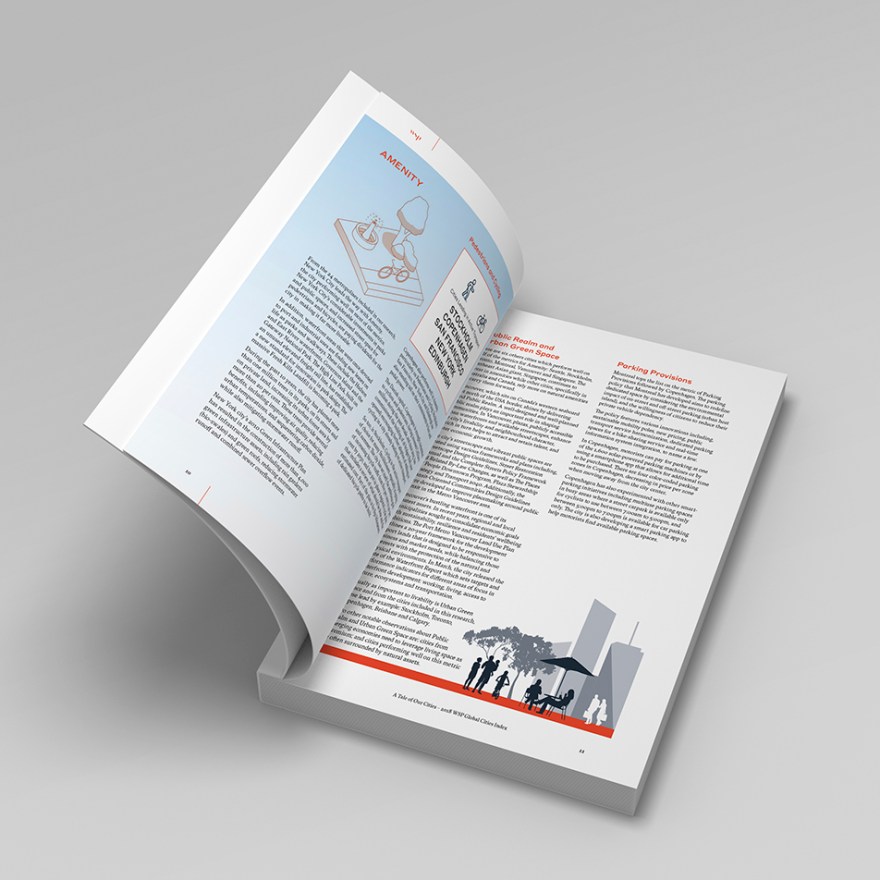 The introduction page for 'Amenity' from the WSP Global Cities Index: A Tale of Our Cities